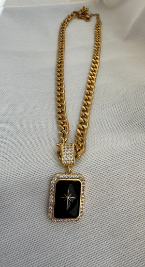 Dikdörtgen Kutup Yıldızı Kolye