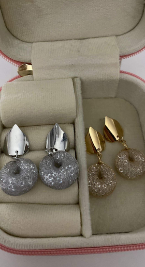 Kristal Taşlı Küpe