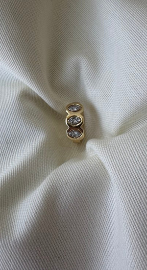 Melis Modeli Taşlı Earcuff (Kıkırdak Küpesi)