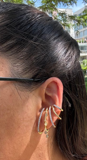 Özel Seri Taşlı Çoklu Earcuff