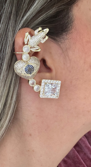 Özel Tasarım Marka Küpe Earcuff (Kıkırdak Küpe)