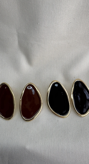 Plaka Asimetrik Küpe