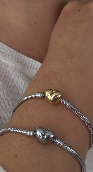 Pndora Modeli Kalp Charm Bileklik