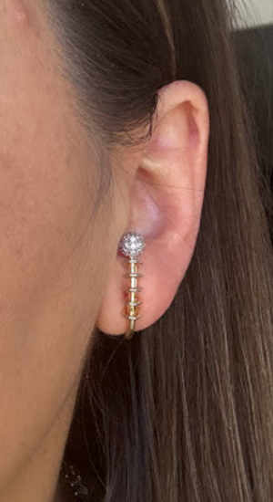 Rainbow Modeli Çubuk Küpe