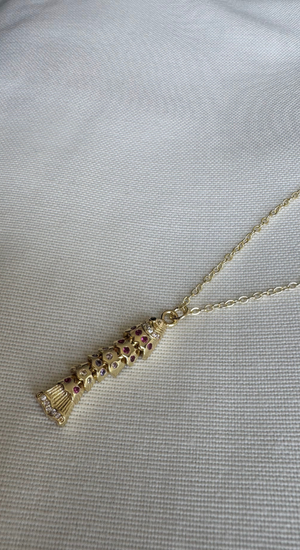 Renkli Taşlı Balık Kolye