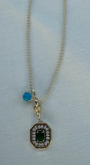 Serenay Kolye Mavi Boncuklu