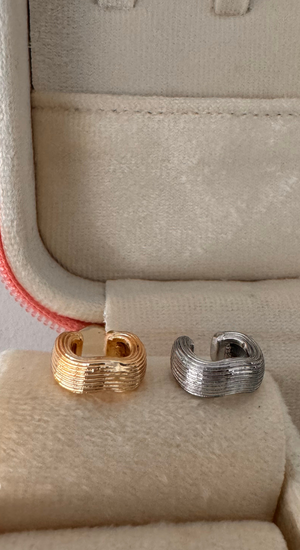 Tırtıklı Asimetrik Earcuff (Kıkırdak Küpesi)