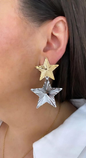 Yıldız Plaka Küpe 