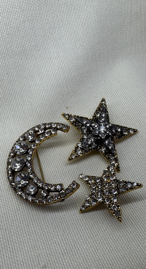 ZR Ay Yıldız Broş Set
