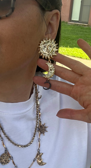 ZR Modeli Güneş Ay Küpe