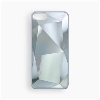 Iphone SE Aynalı Prizma Kılıf - Beyaz