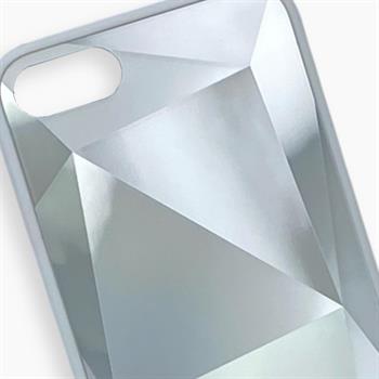 Iphone SE Aynalı Prizma Kılıf - Beyaz