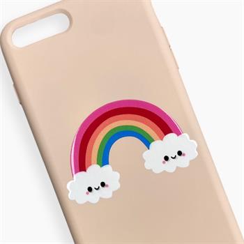 Iphone SE Desenli Nano Silikon Kılıf - Bulut 