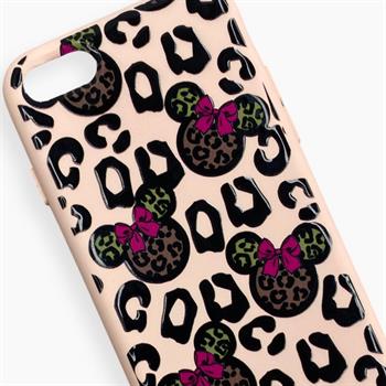 Iphone SE Desenli Nano Silikon Kılıf - Leopar