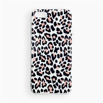 Iphone SE Desenli Nano Silikon Kılıf - Leopar