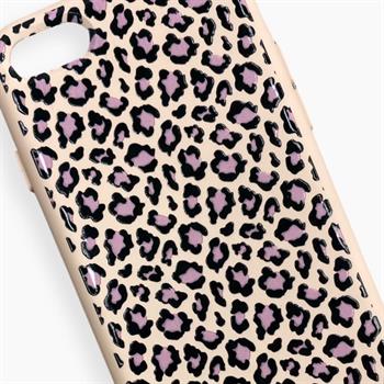 Iphone SE Desenli Nano Silikon Kılıf - Leopar