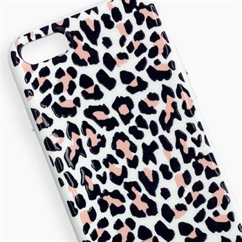 Iphone SE Desenli Nano Silikon Kılıf - Leopar