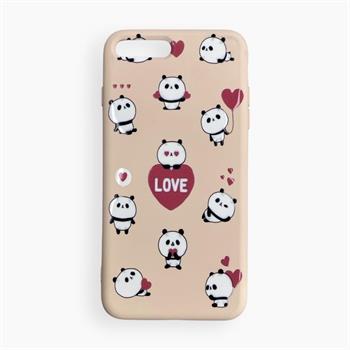 Iphone SE Desenli Nano Silikon Kılıf - Panda