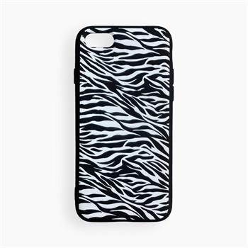 Iphone SE Desenli Nano Silikon Kılıf - Zebra 