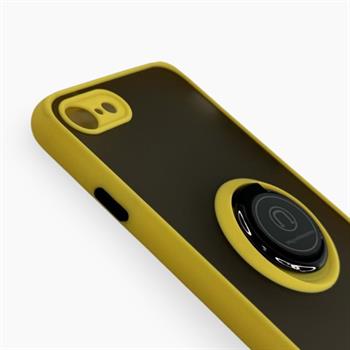 Iphone SE Yüzüklü Force Kılıf - Sarı