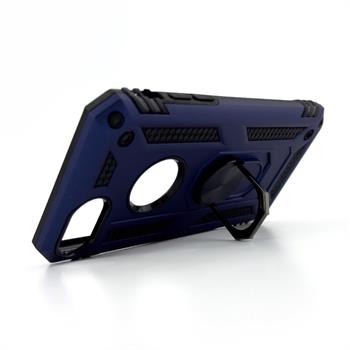 Iphone SE Yüzüklü Panzer Kılıf - Lacivert 