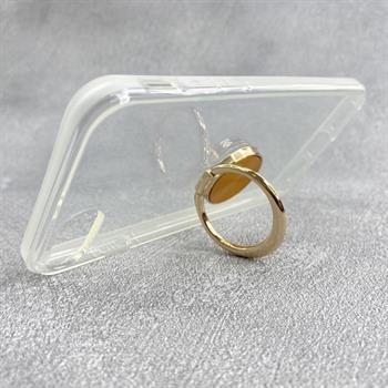 Iphone SE Yüzüklü Şeffaf Kılıf - Altın 