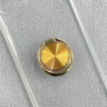 Iphone SE Yüzüklü Şeffaf Kılıf - Altın 