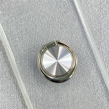 Iphone SE Yüzüklü Şeffaf Kılıf - Gümüş 