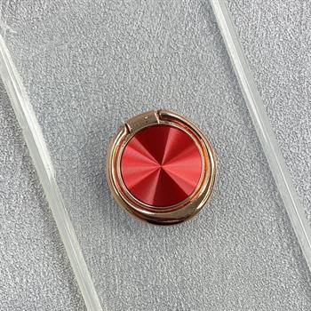 Iphone SE Yüzüklü Şeffaf Kılıf - Kırmızı 