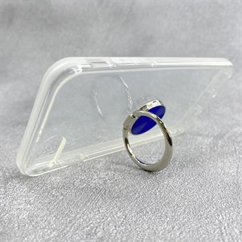 Iphone SE Yüzüklü Şeffaf Kılıf - Mavi 