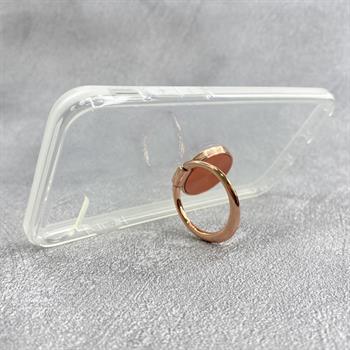 Iphone SE Yüzüklü Şeffaf Kılıf - Rose Gold 