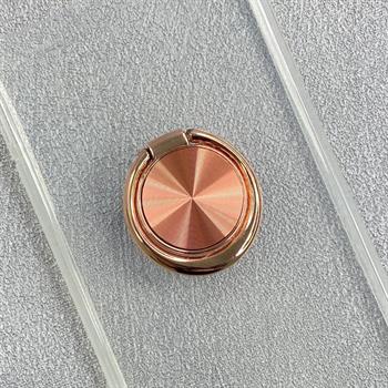 Iphone SE Yüzüklü Şeffaf Kılıf - Rose Gold 