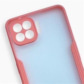 Oppo Reno 4 Lite Platin Silikon Kılıf - Pembe