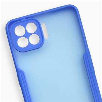 Oppo Reno 4 Lite Platin Silikon Kılıf - Lila