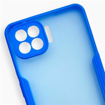 Oppo Reno 4 Lite Platin Silikon Kılıf - Mavi