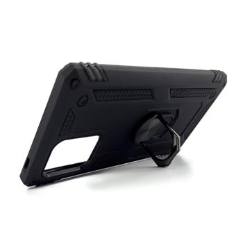 Oppo Reno 4 Lite Yüzüklü Panzer Kılıf - Siyah