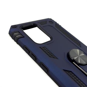 Oppo Reno 4 Lite Yüzüklü Panzer Kılıf - Lacivert