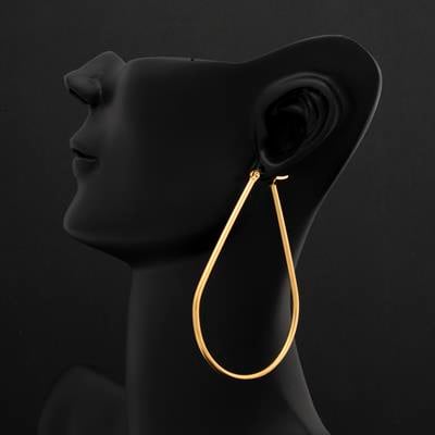 GOLD RENK ARMUT ÇELİK KÜPE