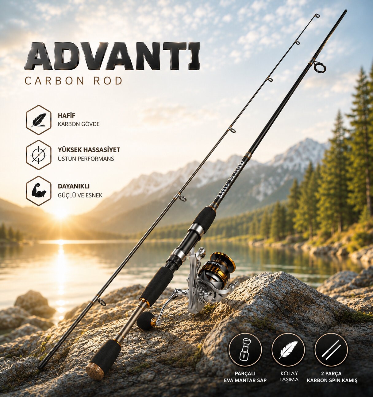 ADVANTI LRF 210 CM 1-10G LF 2P KARBON