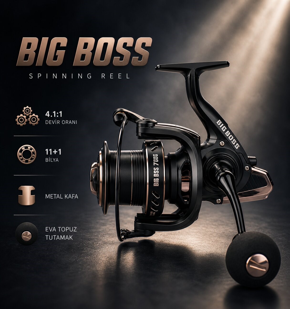 BIG BOSS FD-127000 METAL KAFA 11+1 SS RULMAN