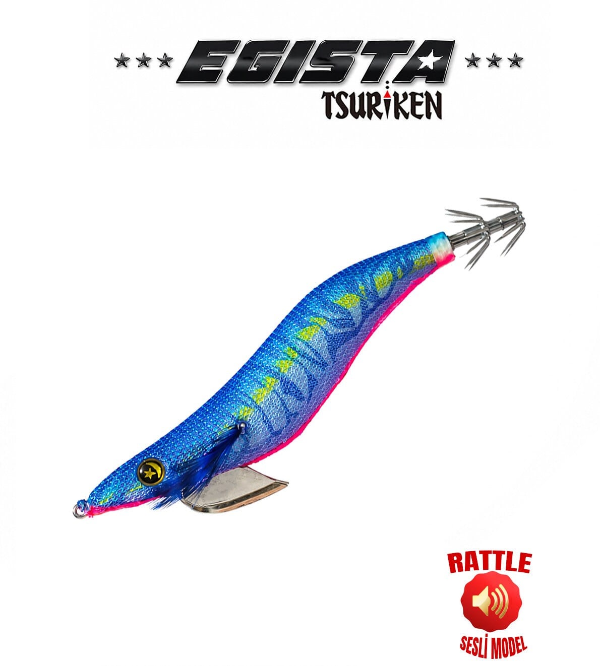 EGISTA RATTLE SHALLOW 3.0 KALAMAR ZOKASI 15G UV BLUE