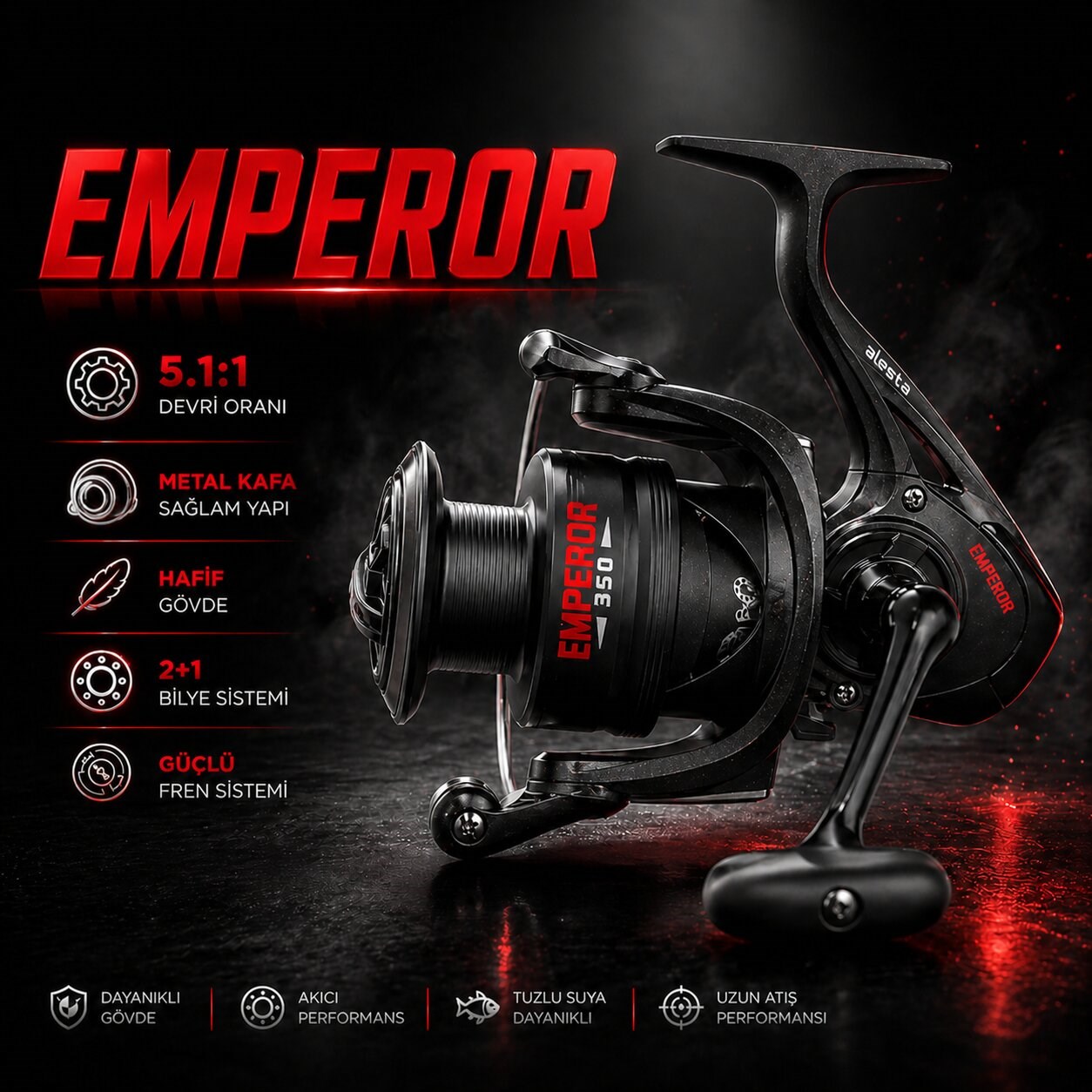 EMPEROR FD-350 METAL KAFA 2+1