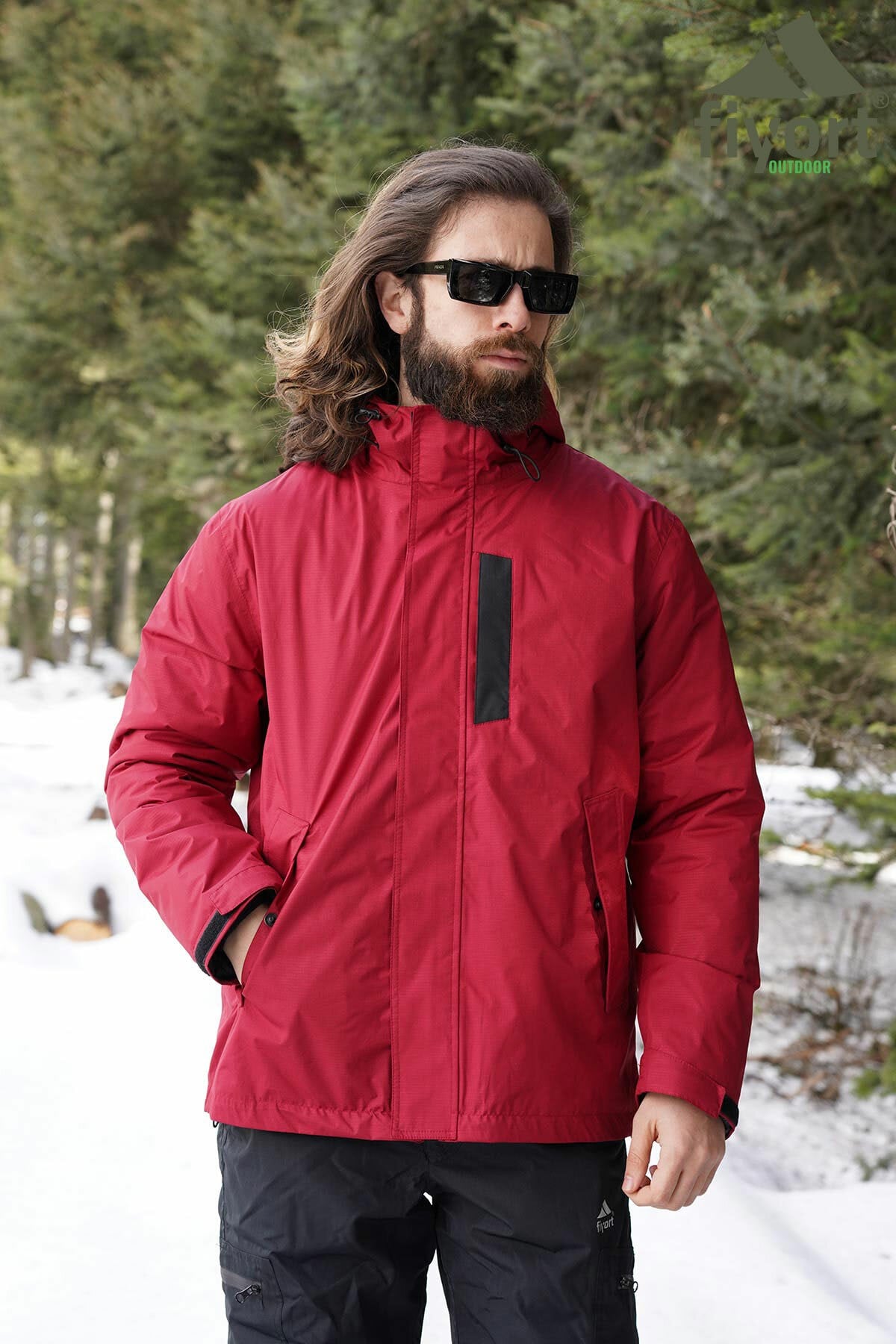 FLOYEN YAĞMURLUK BORDO #2XL
