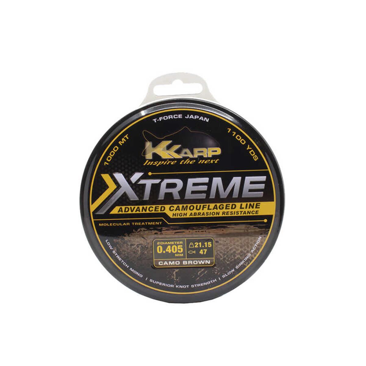 K-Karp Xtreme Camo Brown Serisi 1000m Monofilament Misina