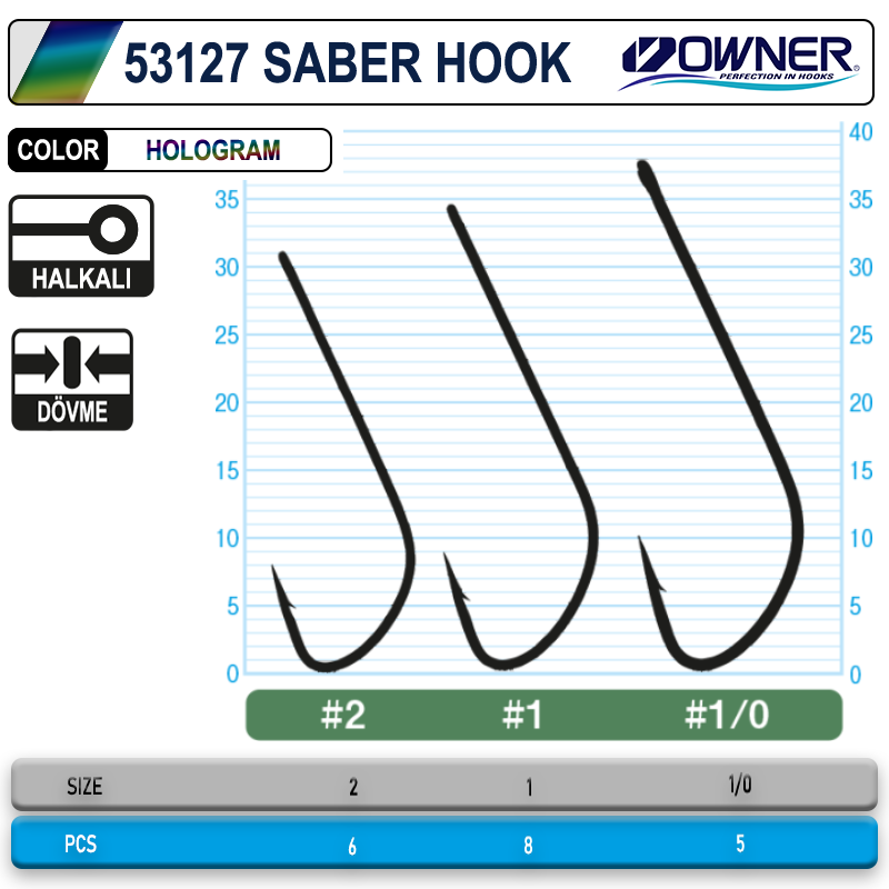 Owner 53127 Saber Hook Hg İğne
