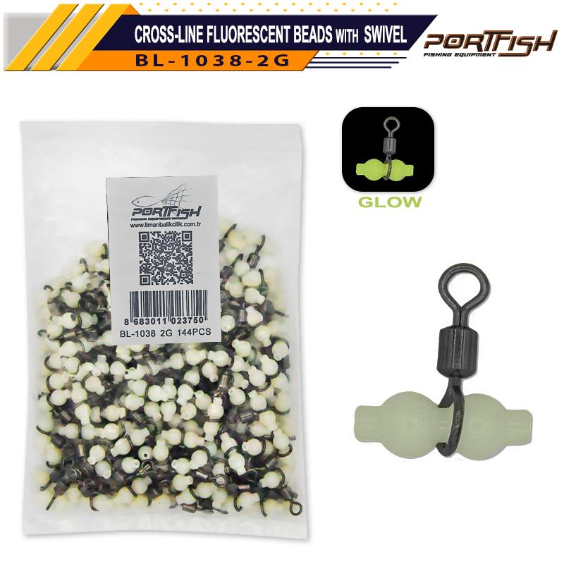 Portfish BL-1038 Üçlü Fosforlu Gezer Fırdöndü Gross 144 Ad