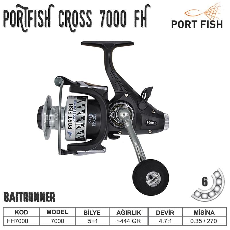 Portfish Cross FH  7000 Baitrunner Olta Makinası