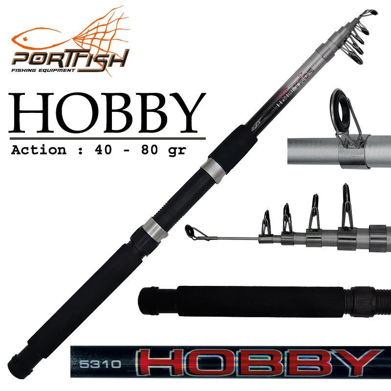 Portfish Hobby Teleskopik Fiber Olta Kamışı 180 cm 40-80 gr
