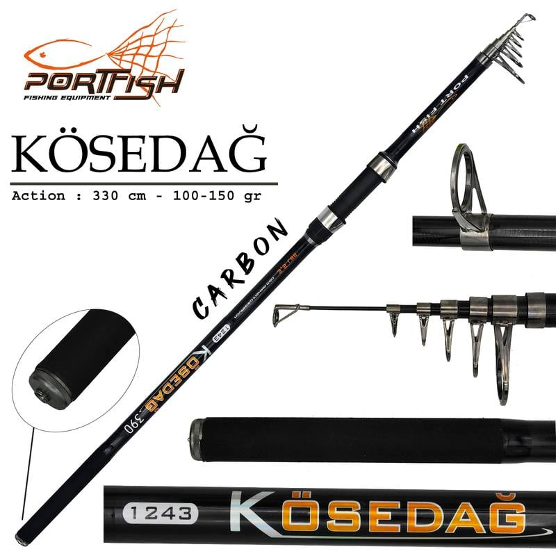 Portfish Kösedağ 300 cm Teleskopik Olta Kamışı  75-150 gr