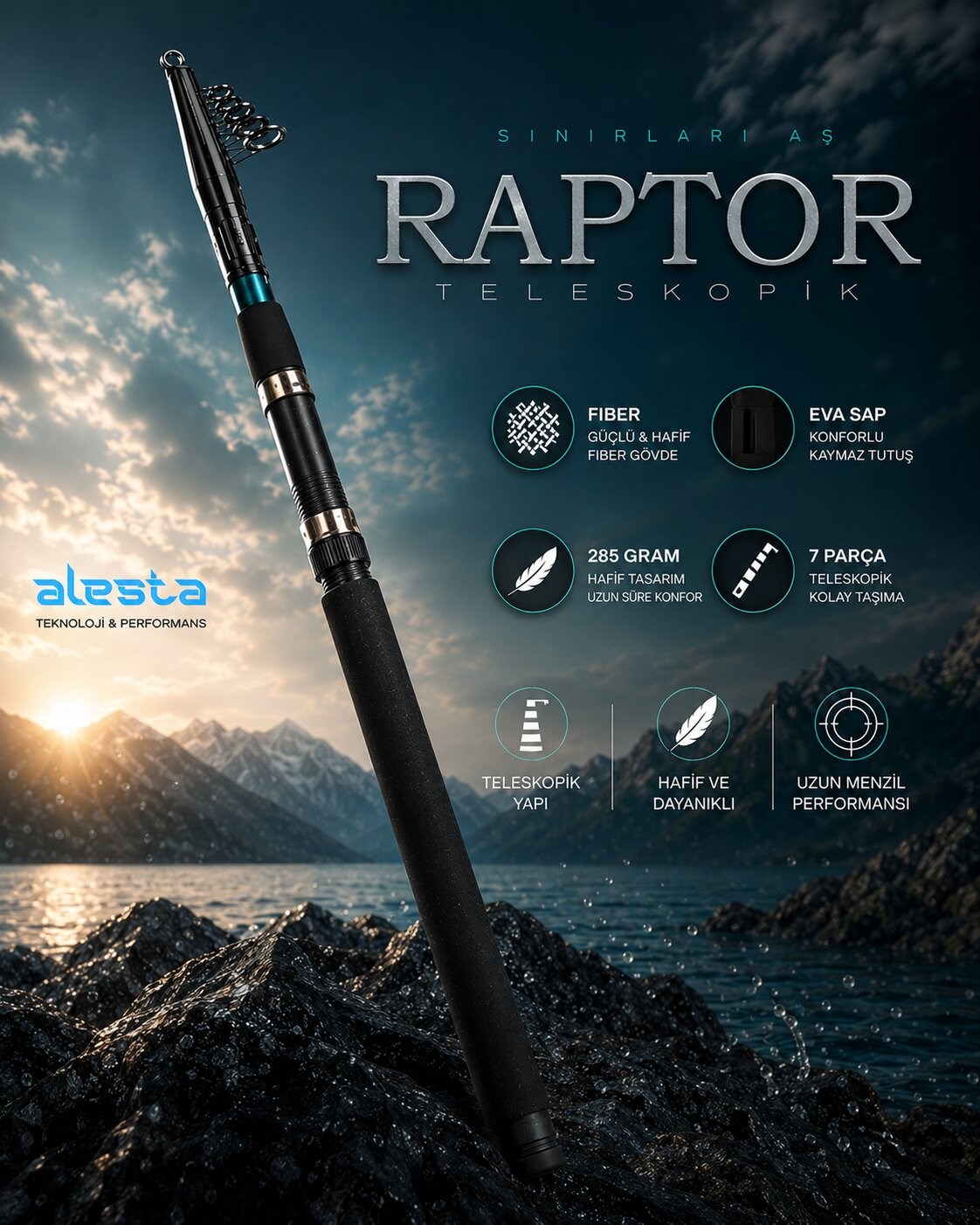 RAPTOR X5213 TELE 270 CM 75-150G